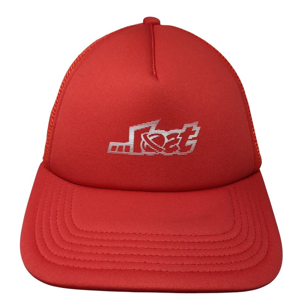 Lost Pro-Formance Snapback Trucker Hat Red One Size Adjustable Mesh Back Poly
